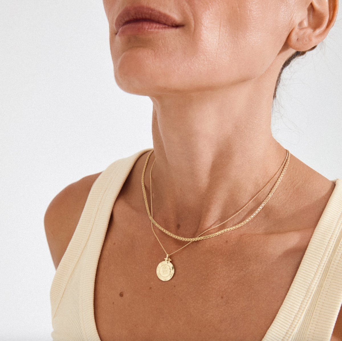Collier NOMAD 2-en-1 pièce - Plaqué or