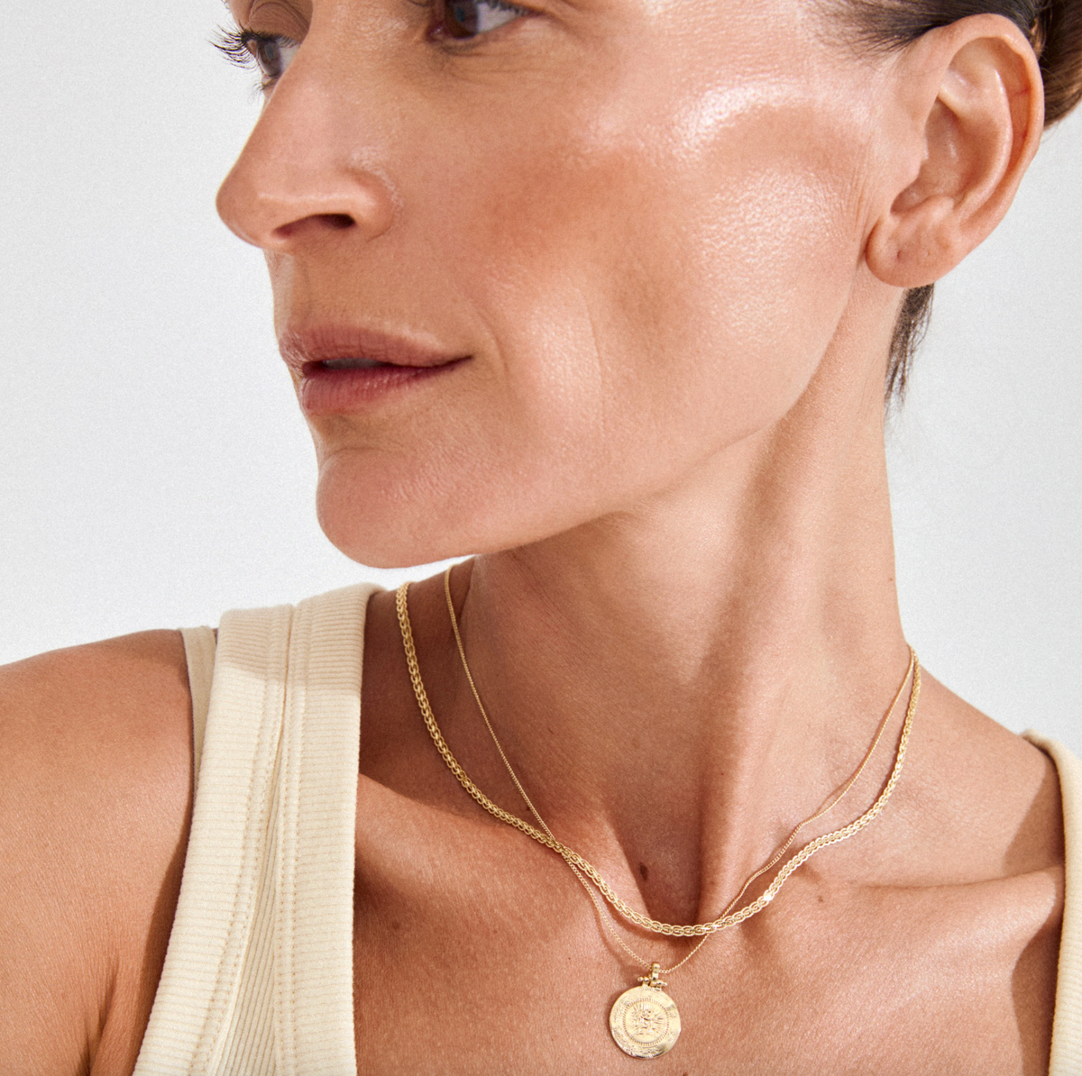 Collier NOMAD 2-en-1 pièce - Plaqué or