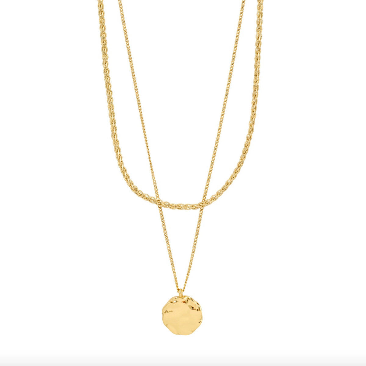 Collier DECLAN set 2-en-1 - Plaqué or