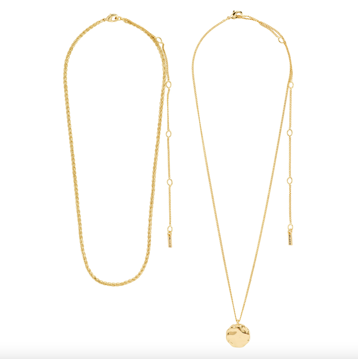 Collier DECLAN set 2-en-1 - Plaqué or