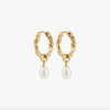 Boucles d’oreilles avec perles d’eau douce