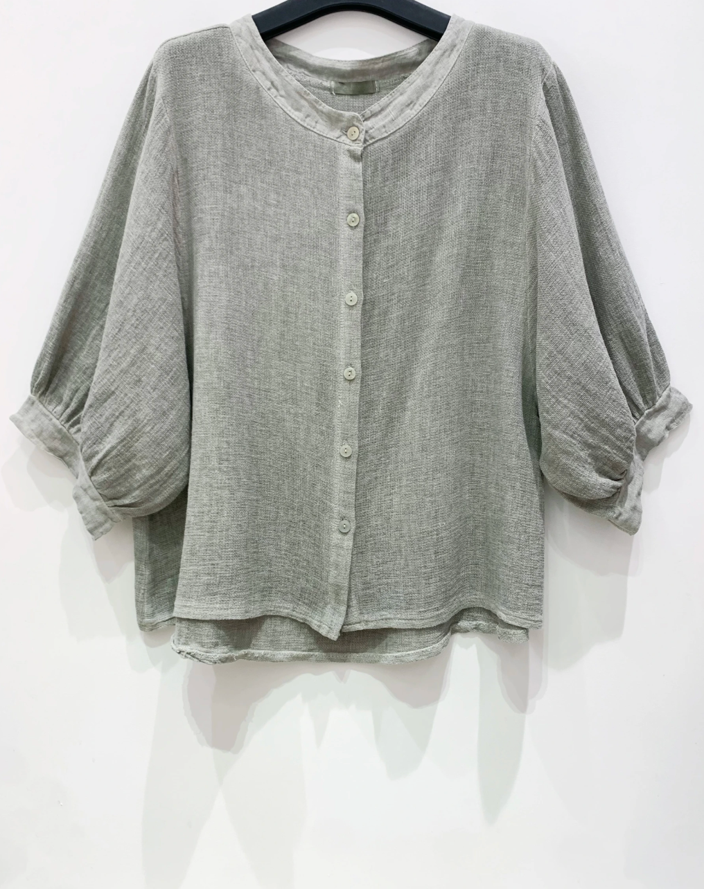 Chemise Luna Kaki - mélange de lin