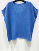 T-shirt Cozy mélange de lin - Blue