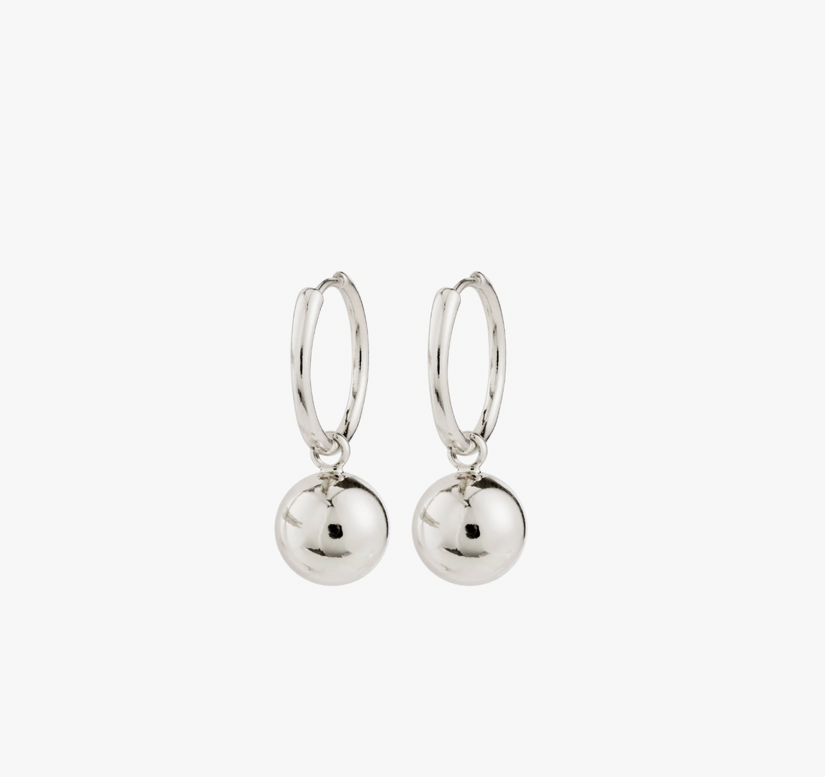 Boucles d’oreilles AIR hoop plaquées argent