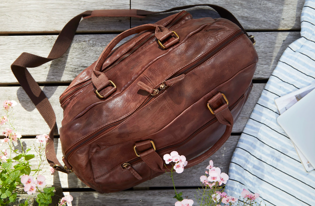 Sac week-end Raw boheme - Brown