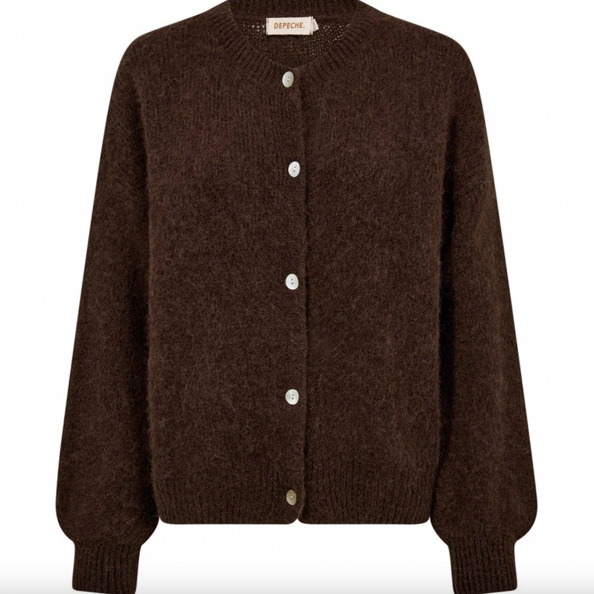 Cardigan en alpaga Depeche - Brown