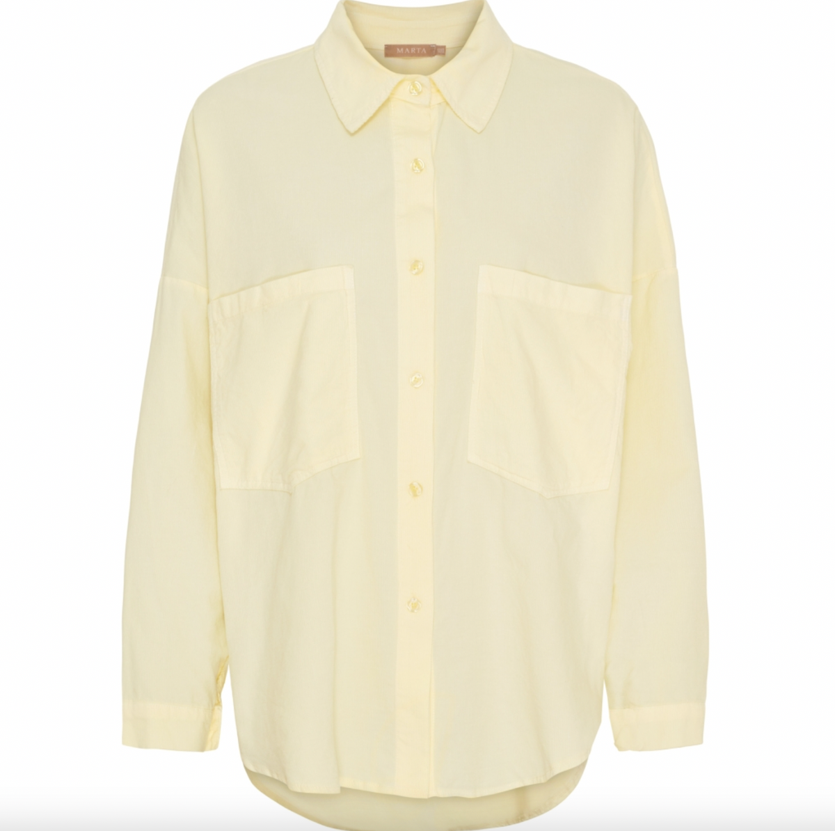 Chemise en velours côtelé bébé - Jaune