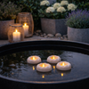 Bougies flottantes avec minuterie - Lot de 4 pièces