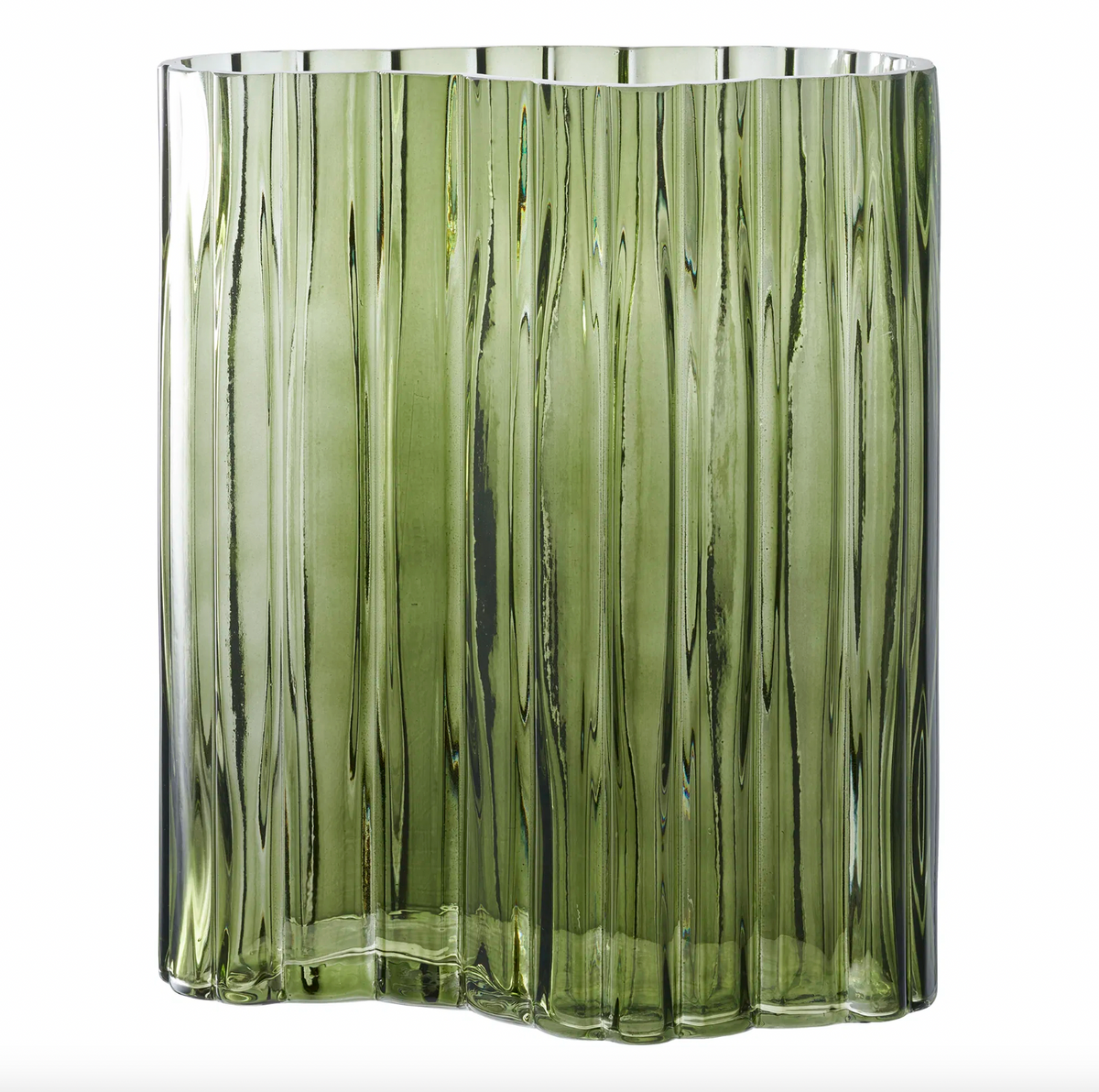 Vase Curv - Vert fumé