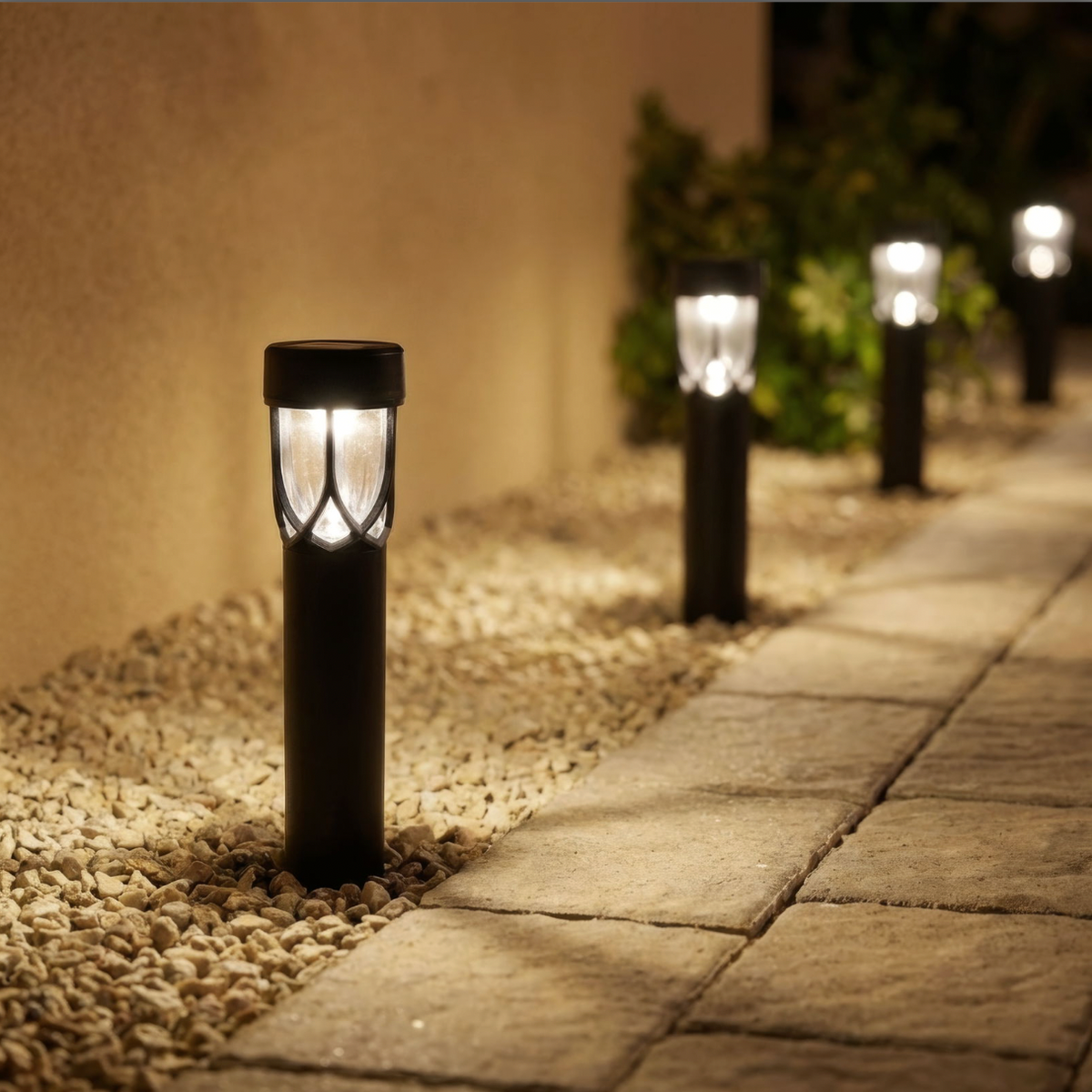 Lampe de jardin solaire Soline - lot de 4