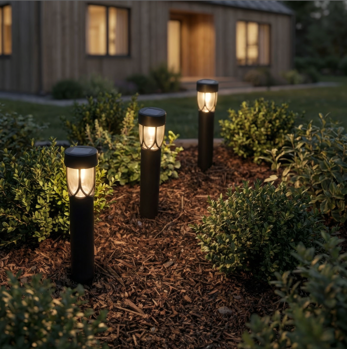 Lampe de jardin solaire Soline - lot de 4