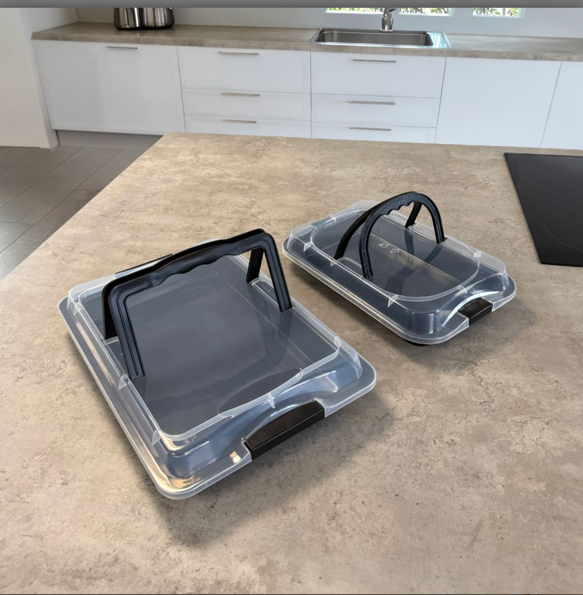 Lot de plats de cuisson avec couvercle - lot de 2