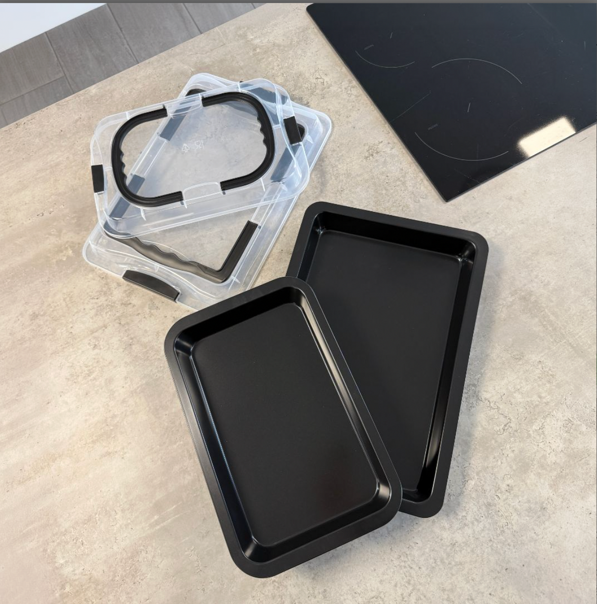 Lot de plats de cuisson avec couvercle - lot de 2