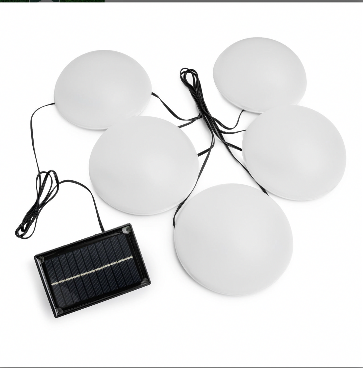 Lampe LED solaire demi-sphère - lot de 5