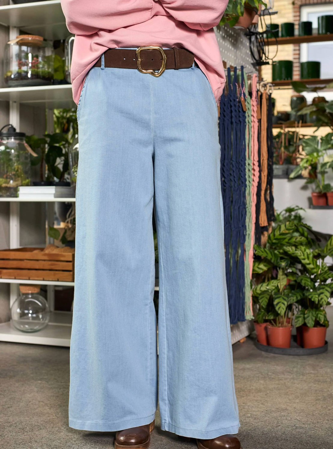 Pantalon Denice boxy denim