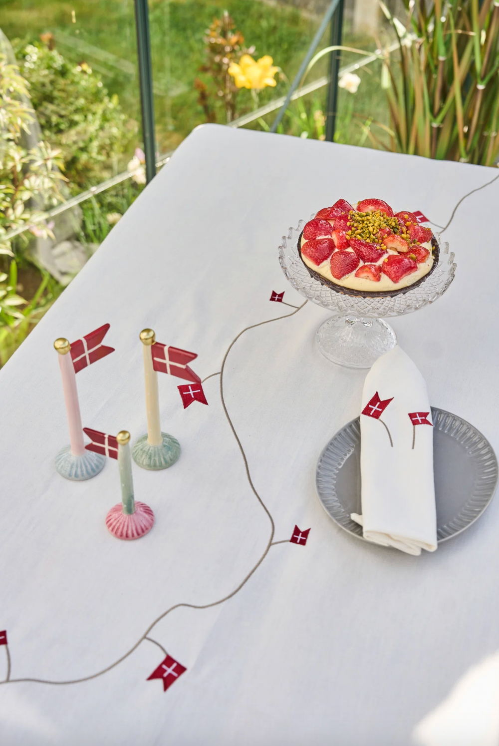 Drapeau en céramique – Mix H 19 cm