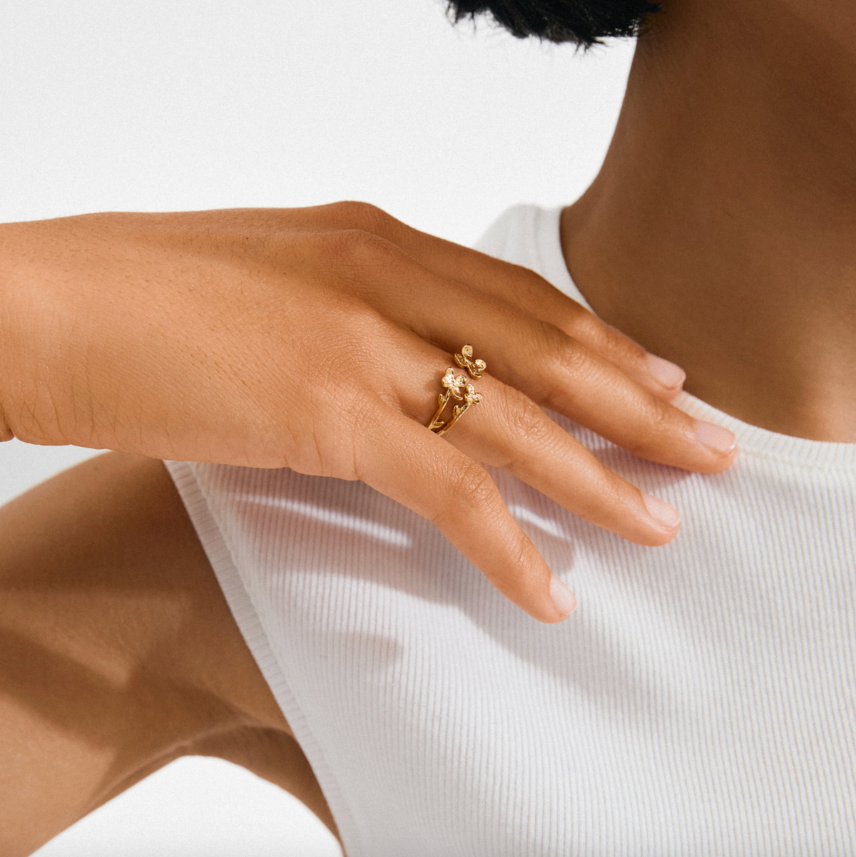 Bague AJANI plaquée or