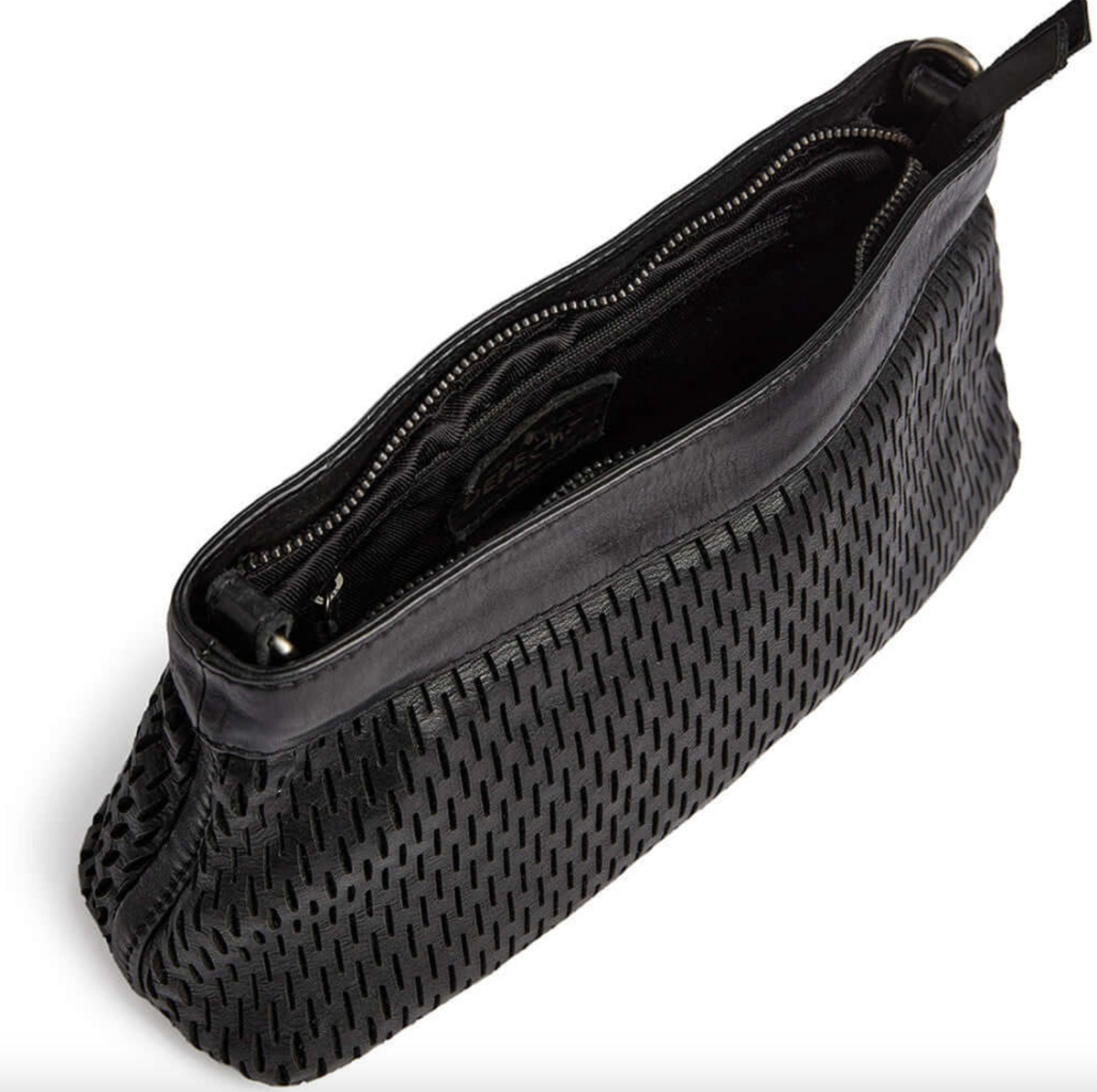 Clutch avec motif perforé - black