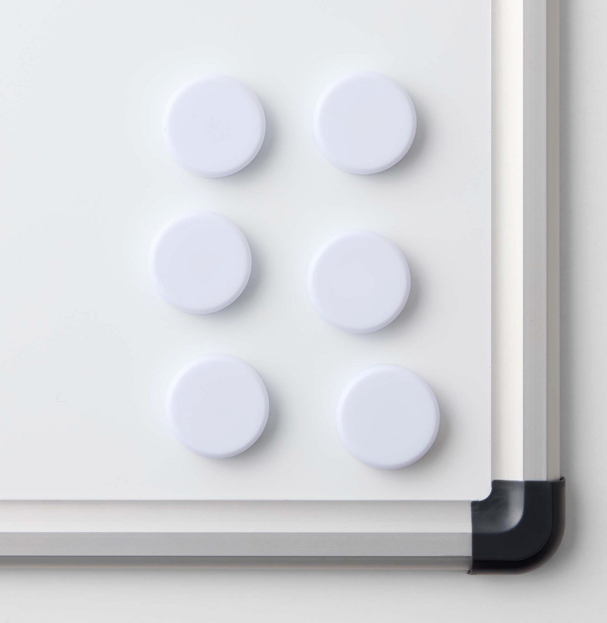 Aimants pour tableaux blancs - Blanc 6 pcs