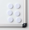 Aimants pour tableaux blancs - Blanc 6 pcs