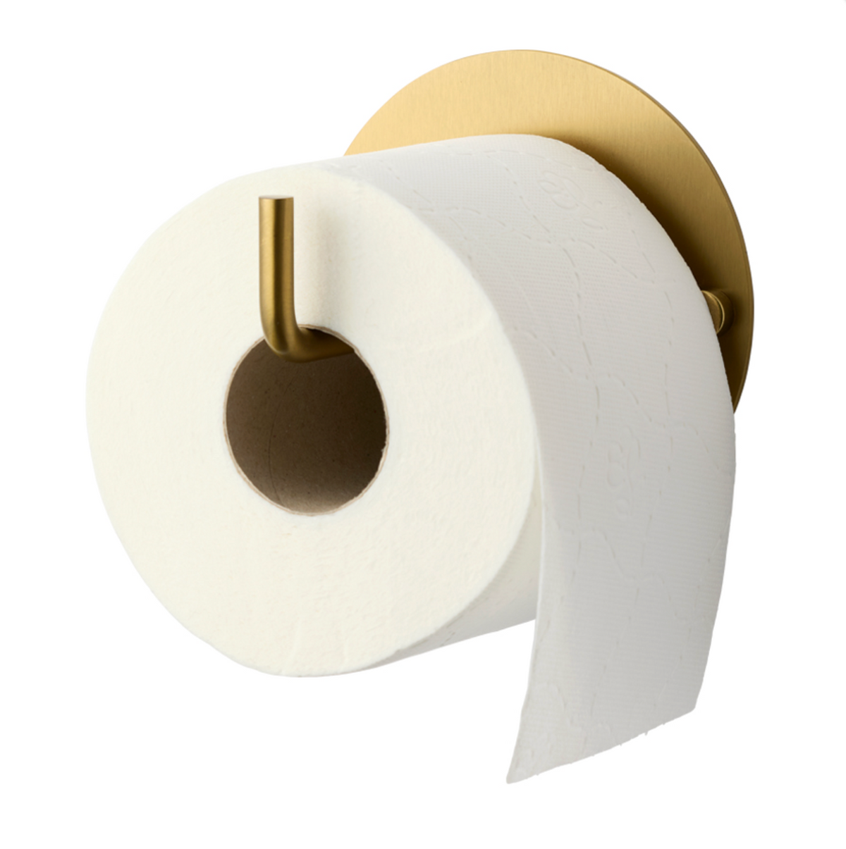 Porte-rouleau WC - aspect laiton