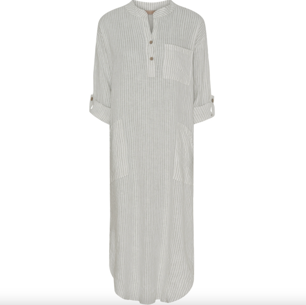 Robe en lin – Grey Stripe