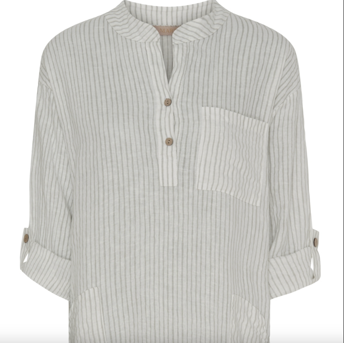Robe en lin – Grey Stripe