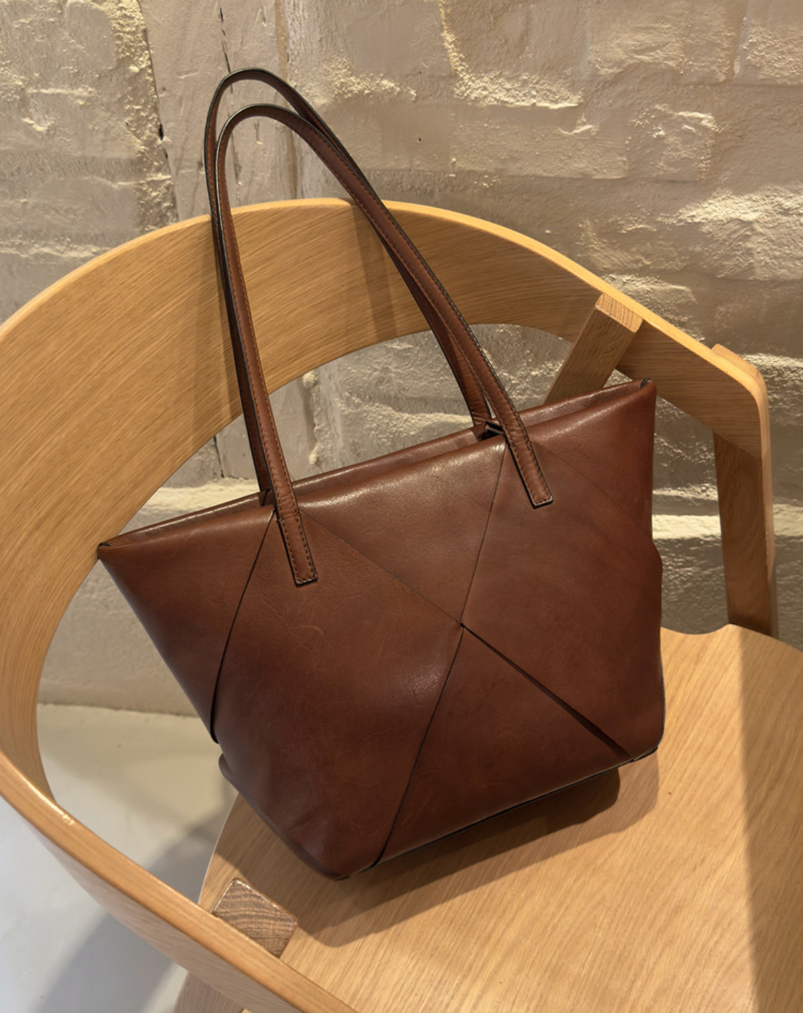 Sac bandoulière Olia cognac