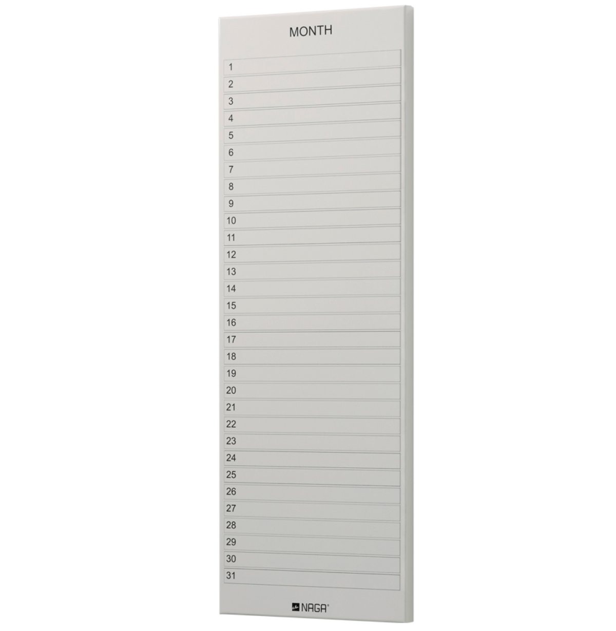 Tableau magnétique marron - Planificateur mensuel