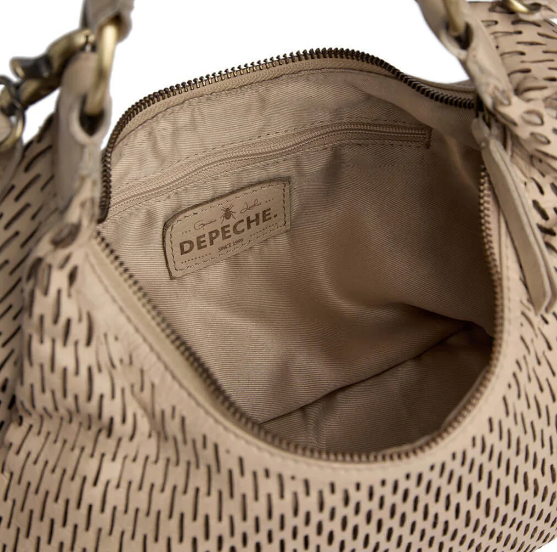 Sac crossbody à motif perforé - Sable