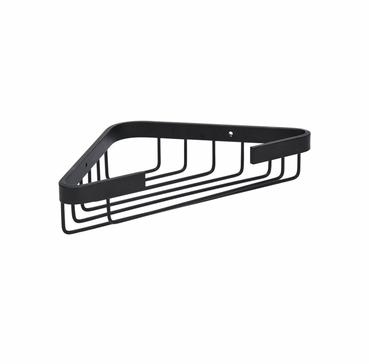 Étagère d’angle pour salle de bain - Aluminium noir