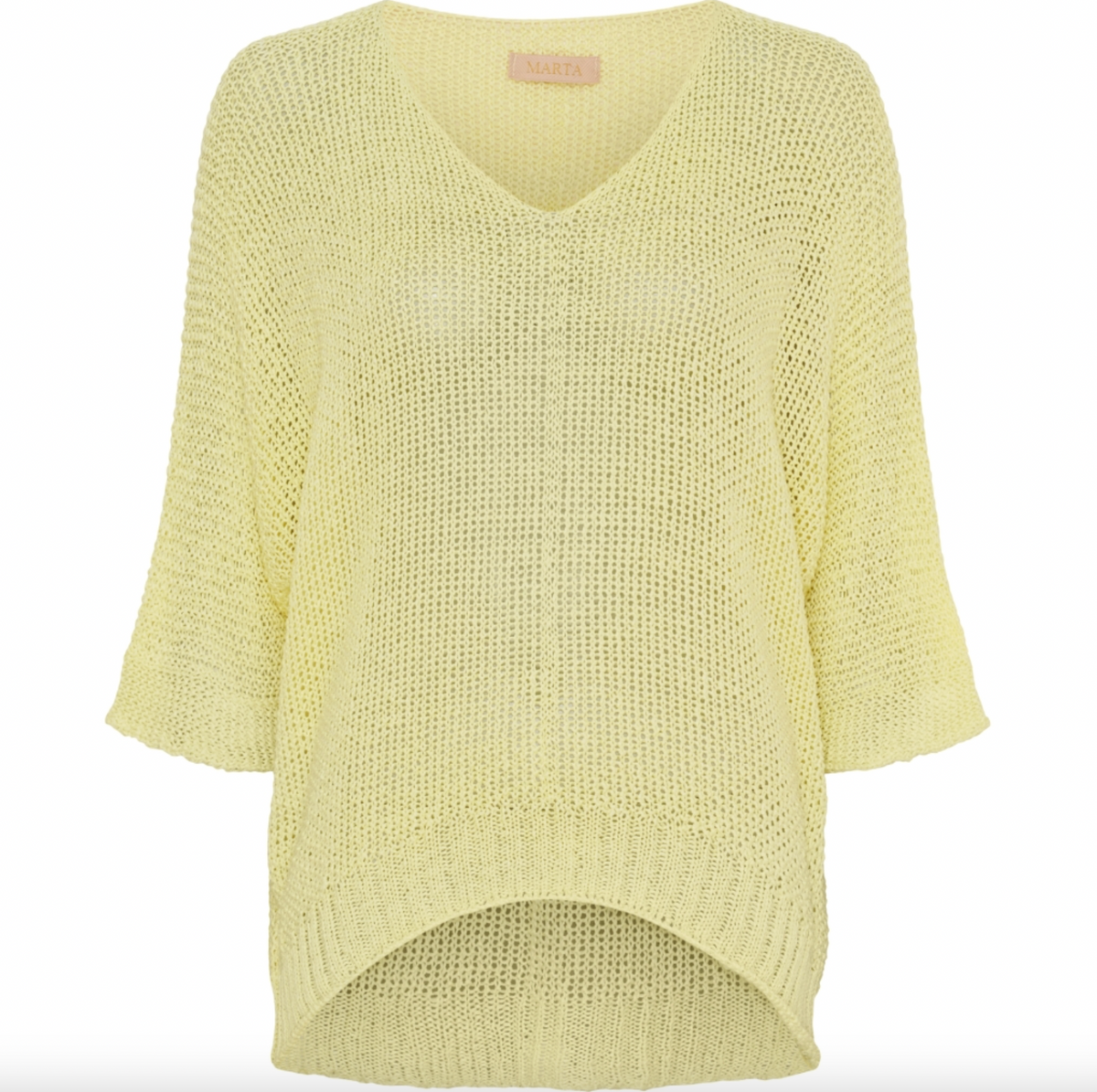 Pull en maille Minna jaune clair