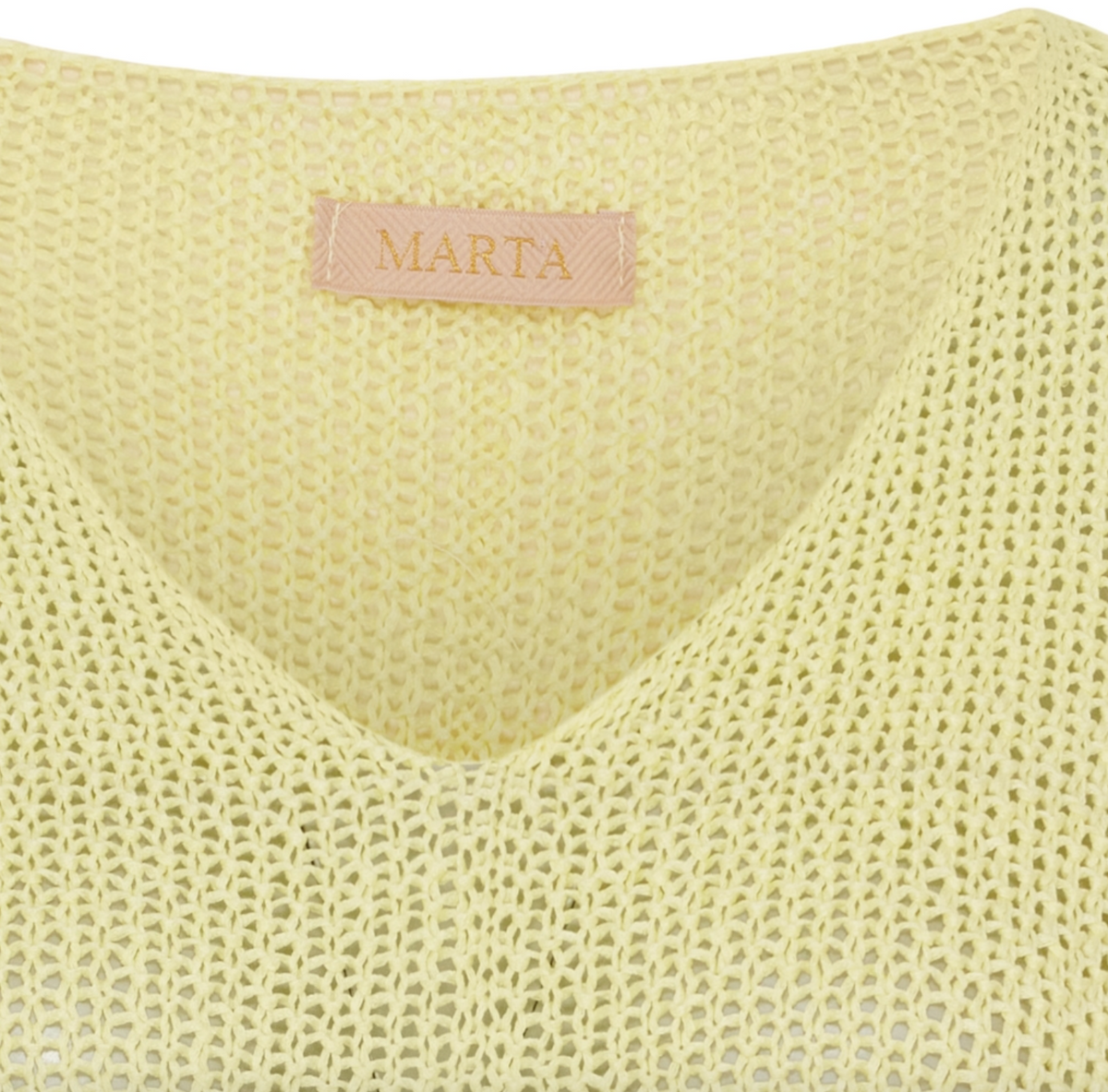 Pull en maille Minna jaune clair