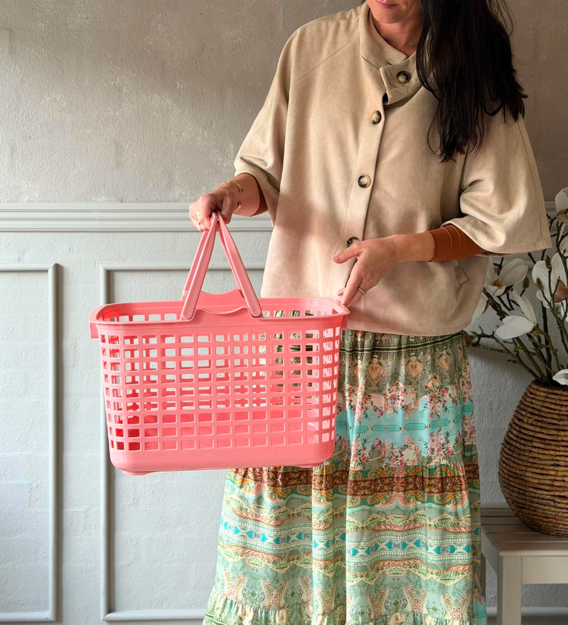 Panier de rangement Rose - Summer deal