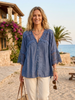 Chemise Bohemian blue