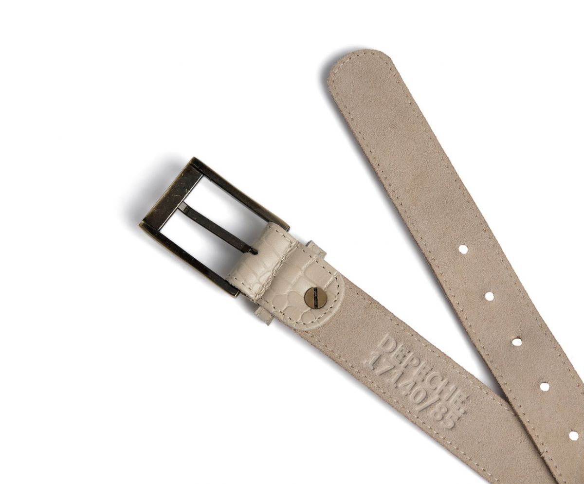 Ceinture croco - sable