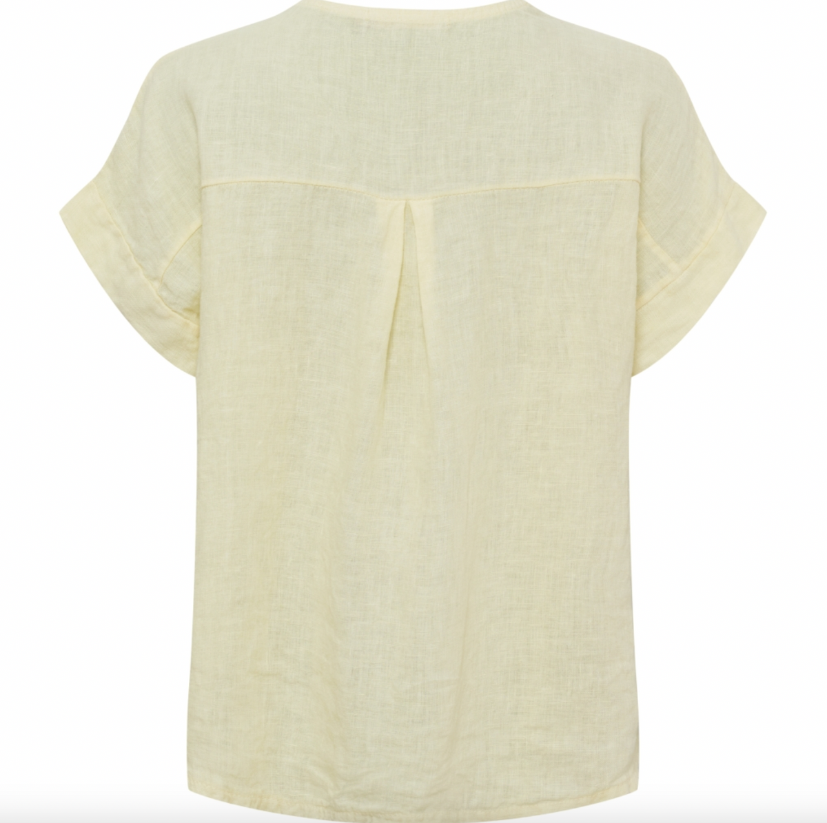 T-shirt - Flea yellow linen