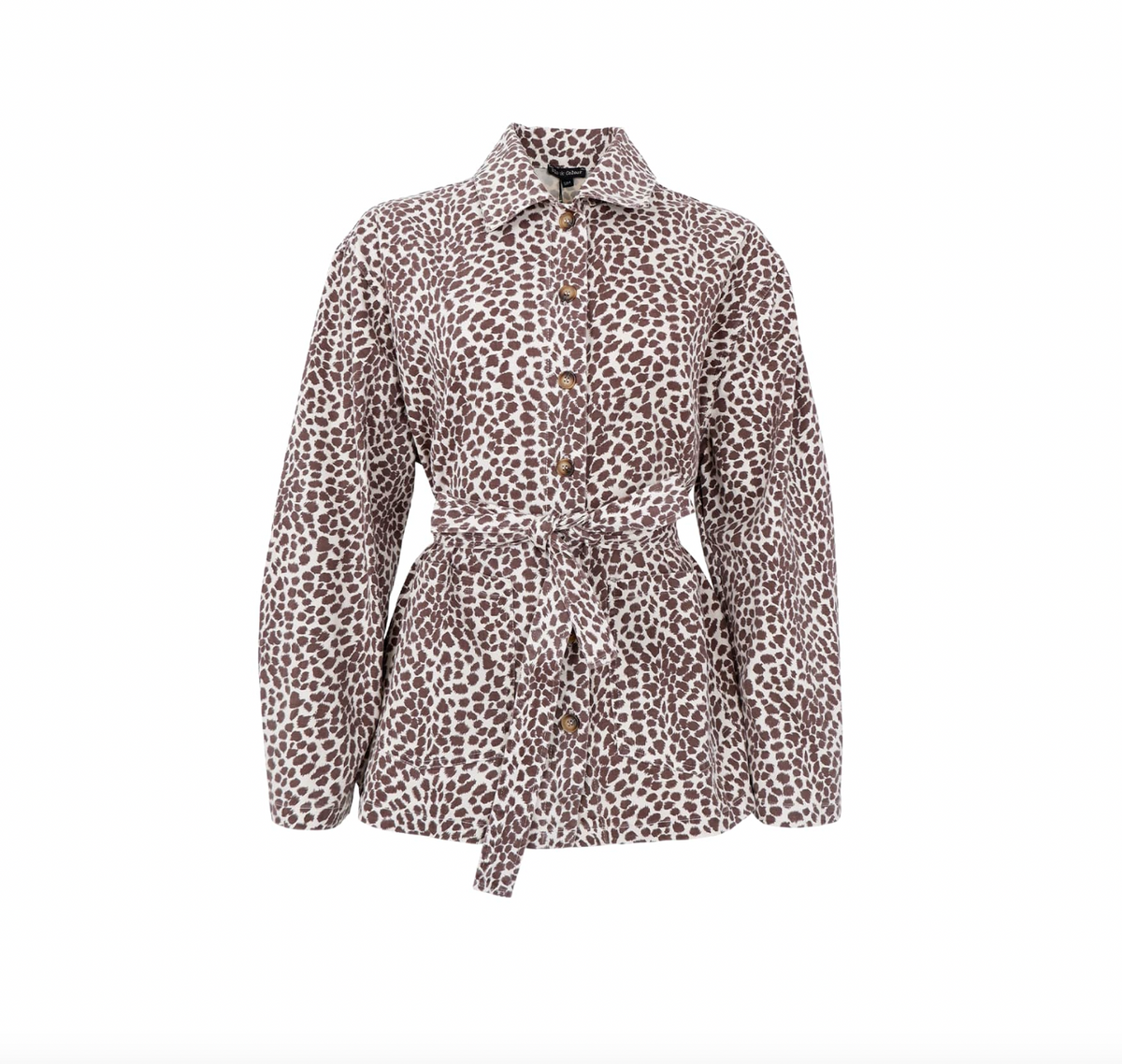 Veste canvas léopard