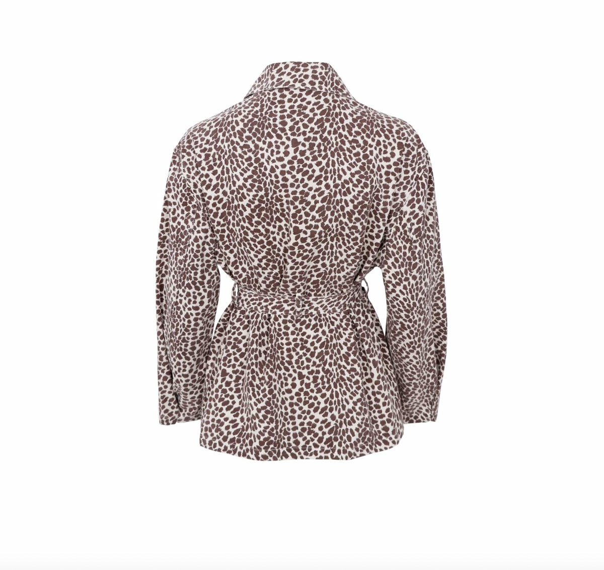 Veste canvas léopard