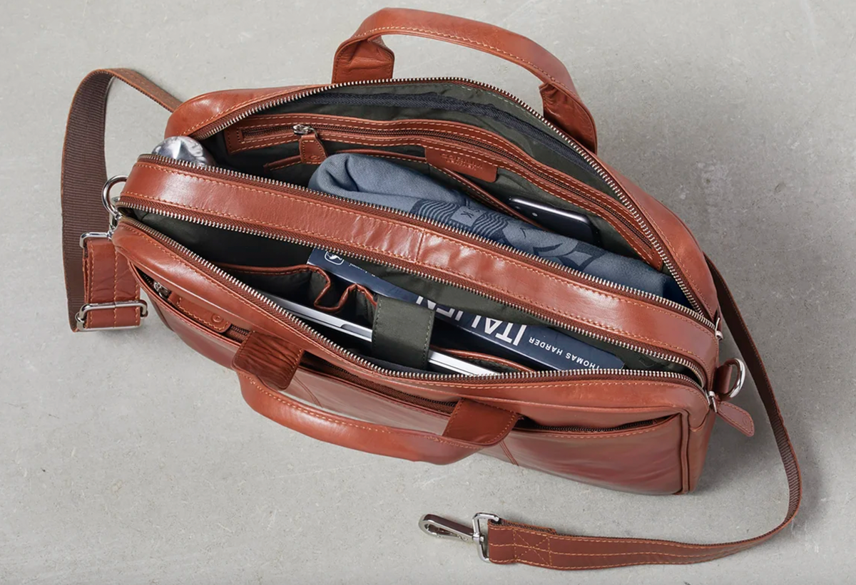 Sac ordinateur MELLO ITALY - Cognac