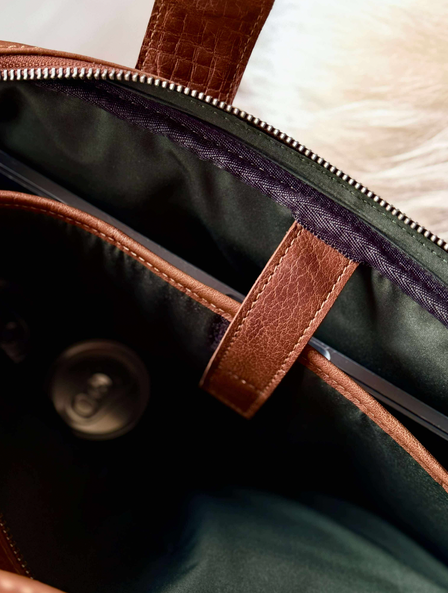 Sac ordinateur BELLO - Cognac
