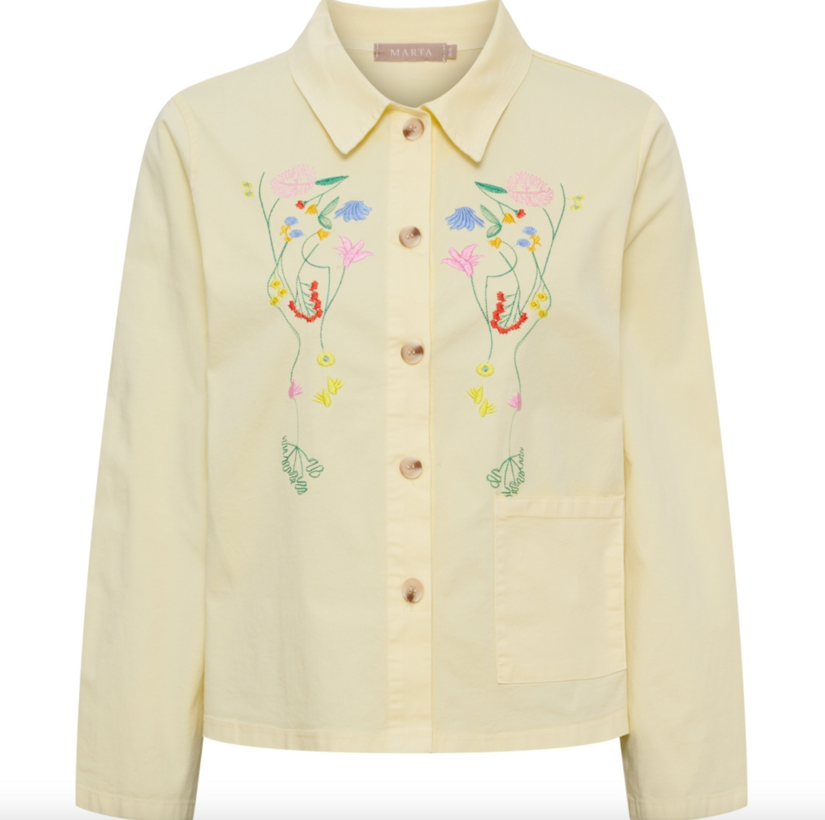 Veste brodée - yellow