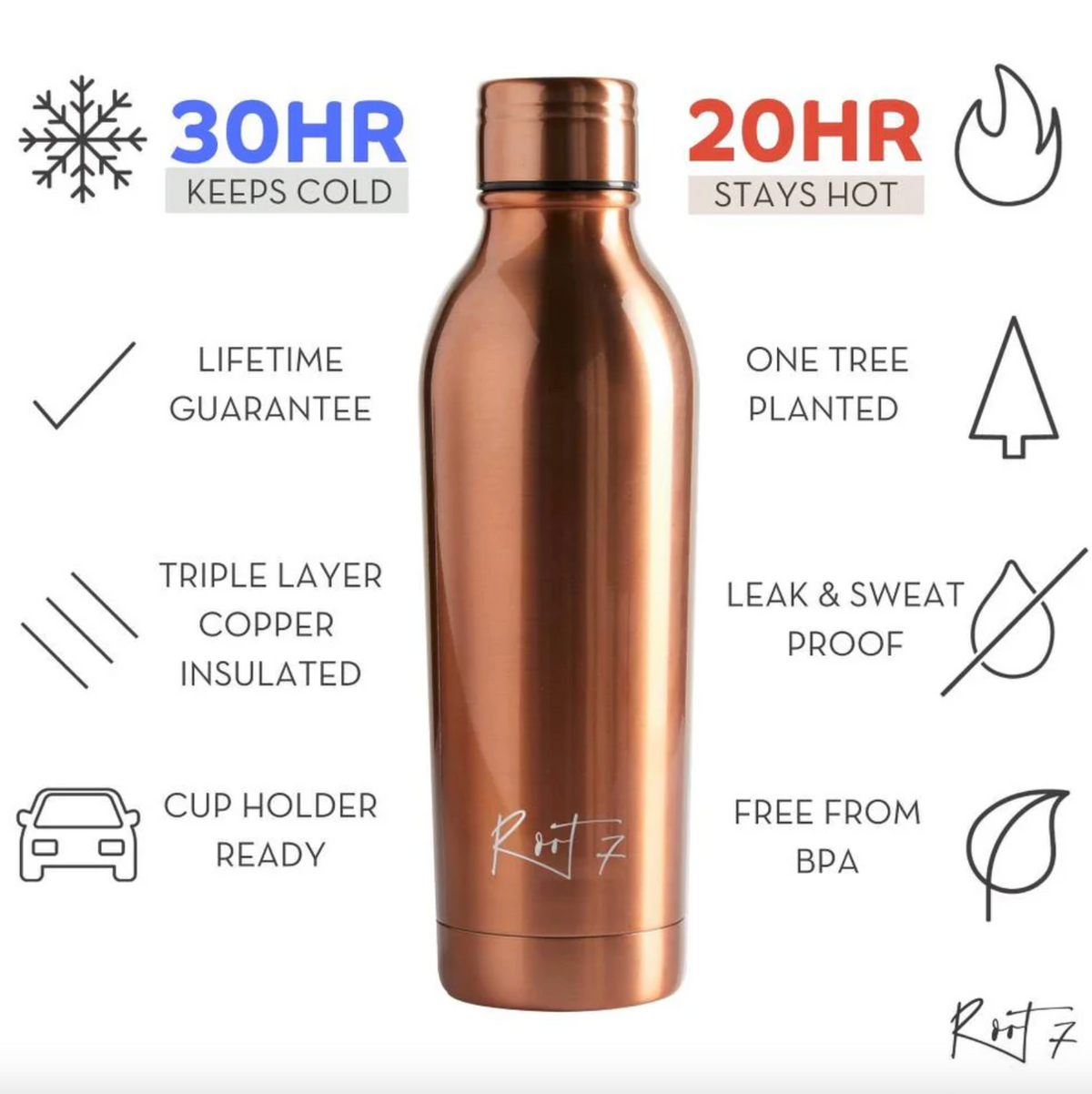 OneBottle Brushed Copper 500 ml