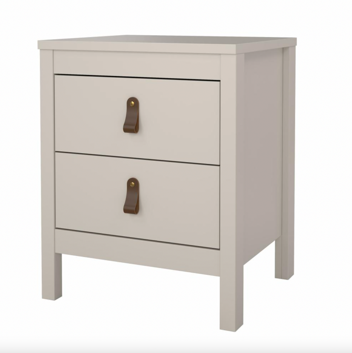Table de chevet Madrid avec 2 tiroirs - Cashmere