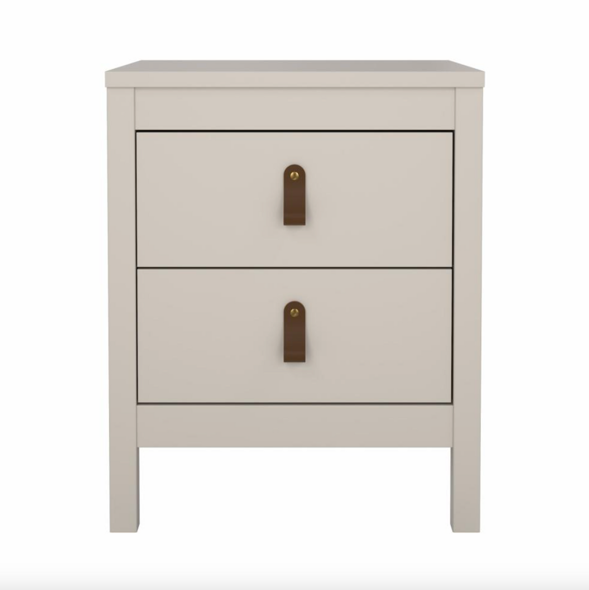 Table de chevet Madrid avec 2 tiroirs - Cashmere
