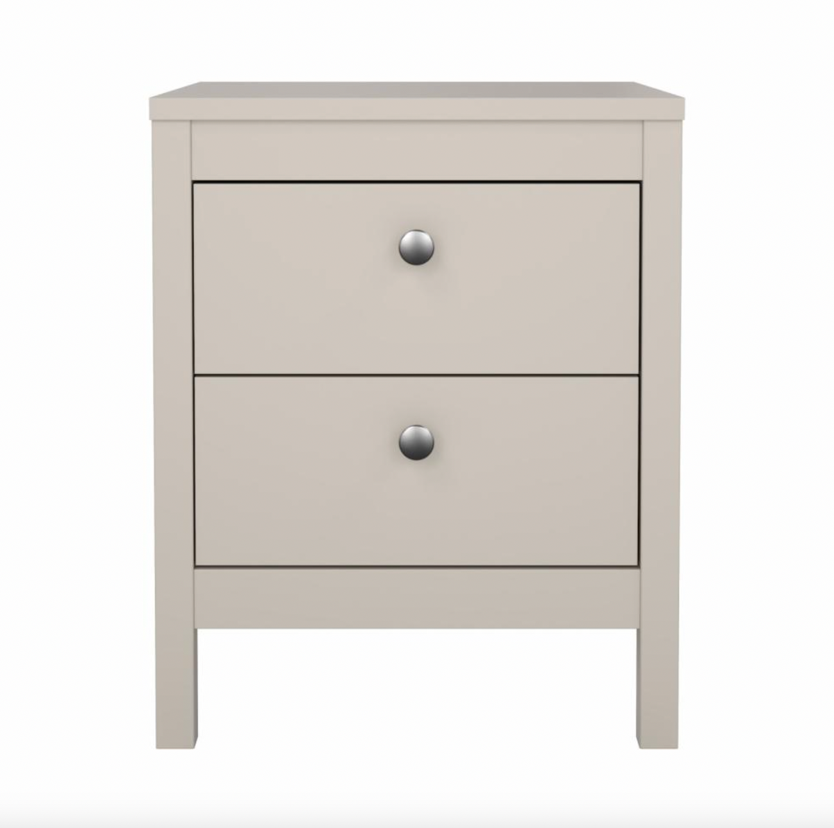 Table de chevet Madrid avec 2 tiroirs - Cashmere
