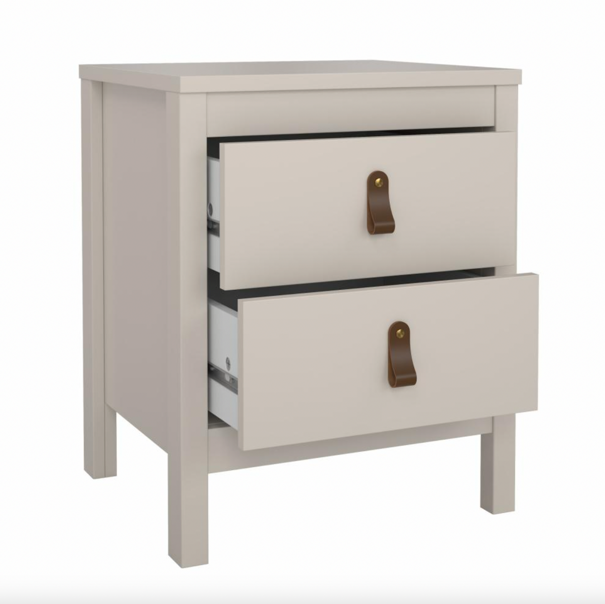 Table de chevet Madrid avec 2 tiroirs - Cashmere