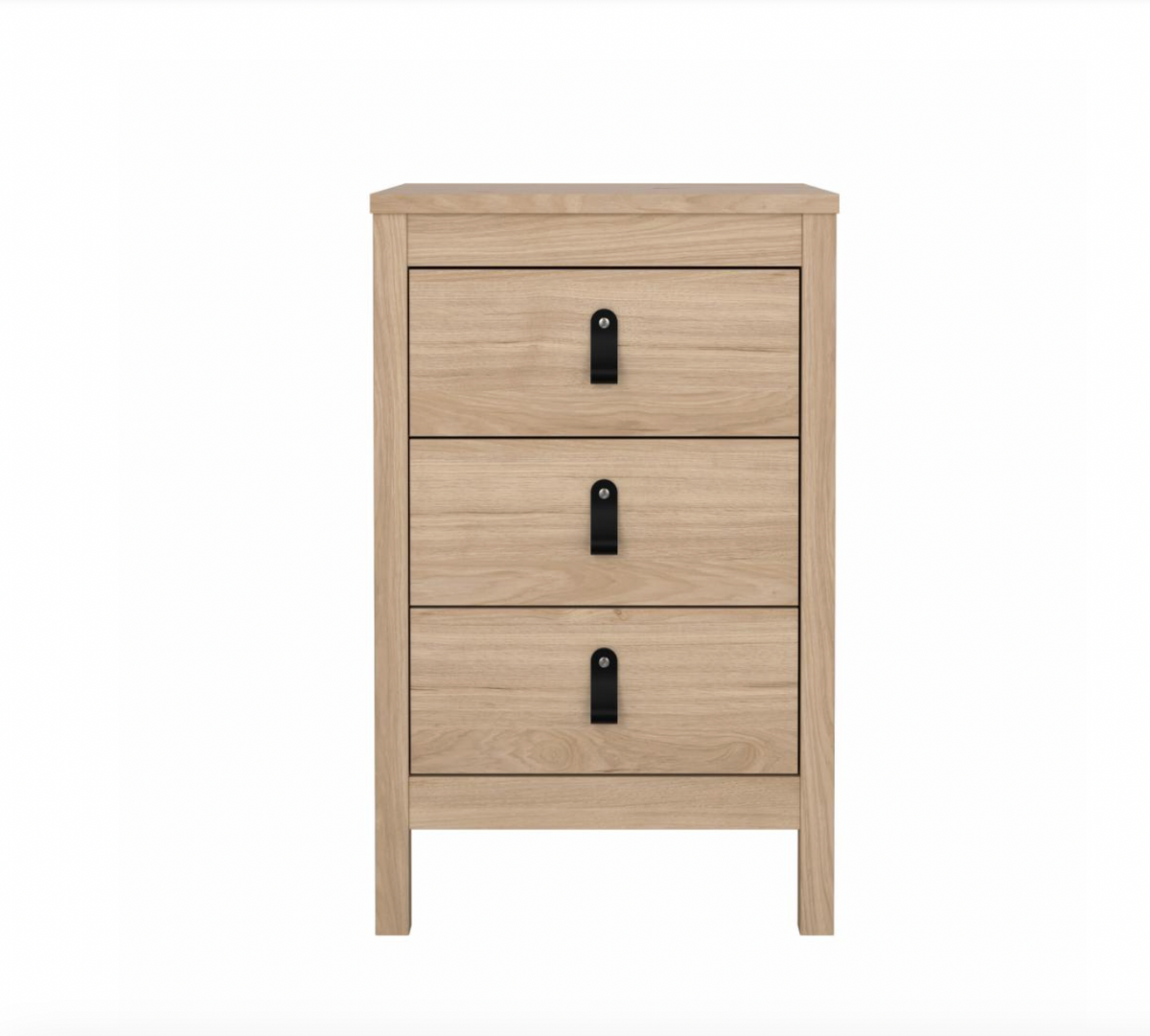 Table de chevet Madrid avec 3 tiroirs - Jackson Hickory