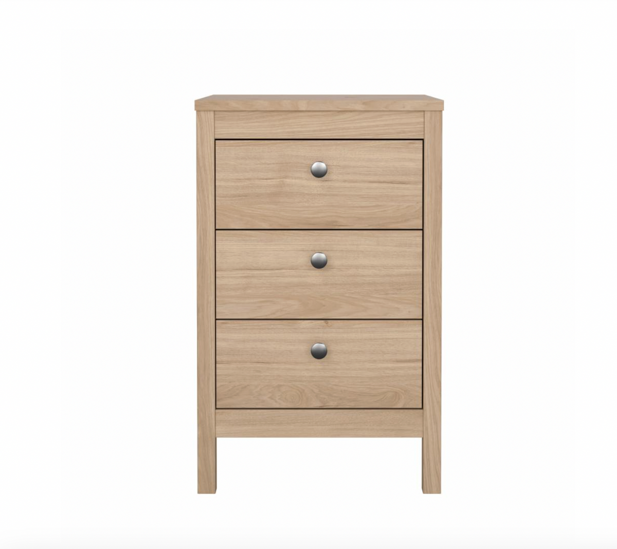Table de chevet Madrid avec 3 tiroirs - Jackson Hickory
