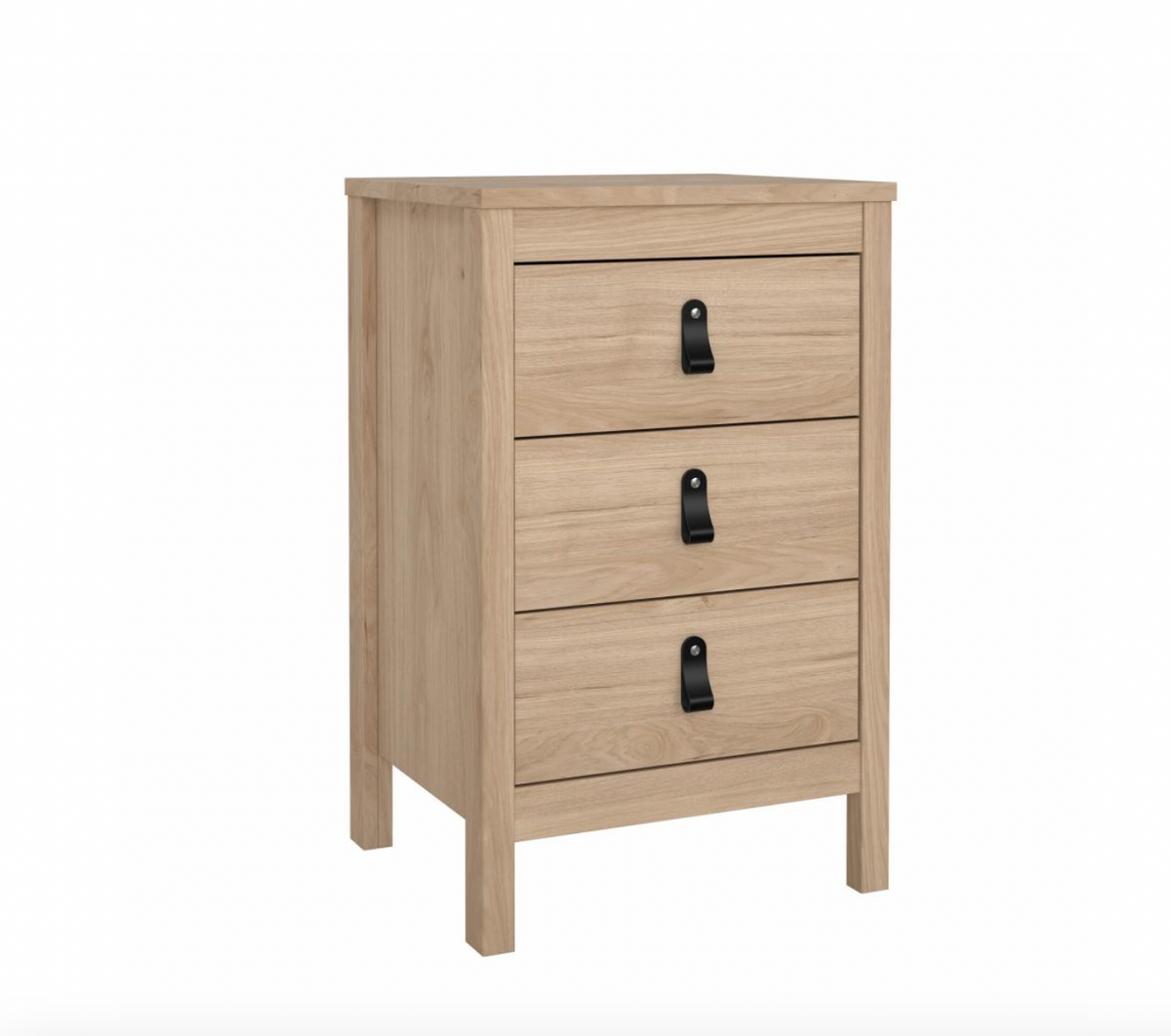Table de chevet Madrid avec 3 tiroirs - Jackson Hickory